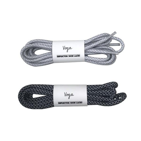 Reflector Shoe Laces Pack (2White＆ 2Black)